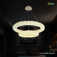 Qulik Modern Luxurious Dual-Tiered Crystal Spiral Intertwined Chandelier image