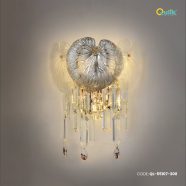 Qulik Modern Wall Lamp Basket Gold Plated Crystal Wall Appliques image