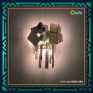 Qulik Modern Wall Lamp Basket Gold Plated Crystal Wall Appliques image