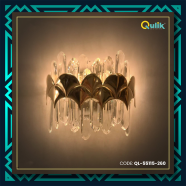 Qulik Modern Wall Lamp Basket Gold Plated Crystal Wall Appliques image