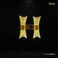 Qulik Modern Wall Lamp Concise Glass Double Head LED Lampshade image