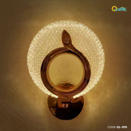 Qulik Modern Wall Lamp Concise Glass Single Head Circle LED Lampshade image