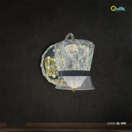 Qulik Modern bell-shaped crystal wall light image