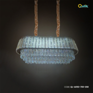 Qulik Radiant Luxe Hanging Crystal Chandelier Light image