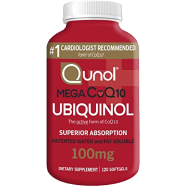 Qunol Ubiquinol CoQ10 100mg 120 Softgels image