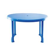 RFL Dining Table 6 Seat Plas/Leg - SM Blue image