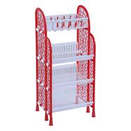RFL Modern Kitchen Rack 4 Step - Red - 881151 icon