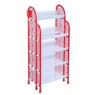RFL Premium Kitchen Rack 5 Step - Red And White - 839770 icon