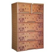 RFL Wardrobe Double 5D KD Deluxe Teak Wood-Brown image