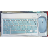RGB Wireless Keyboard And Mouse Set - Compact Rechargeable Bluetooth for iPad, Android, iOS And Windows any colour image