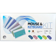 RGB Wireless Keyboard And Mouse Set - Compact Rechargeable Bluetooth for iPad, Android, iOS And Windows image