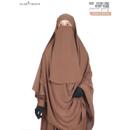 Glam Touch Rufi - Extra Long Instant Ready Hijab And Niqab Set image