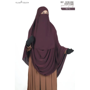 Glam Touch Rufi - Extra Long Instant Ready Hijab And Niqab Set image