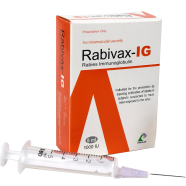 Rabivax-IG 1000 IU/5 ml IM Injection 1000 IU Vial image