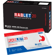 Rablet 20 mg 10's Strip Tablets icon