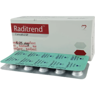 Raditrend 6.25 Mg Tablet 10's Strip image