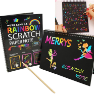 Rainbow Scratch Art Paper