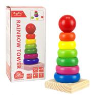 Rainbow Tower Stacking Toy for children icon