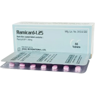 Ramicard 1.25mg Tablet 14's Strip image