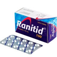 Ranidin 150 mg Tablet 10's Strip image