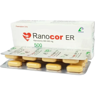Ranocor ER 500 mg Tablet (Extended Release) 10's Strip image