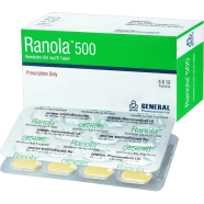 Ranola ER 500 mg Tablet 12's Strip image