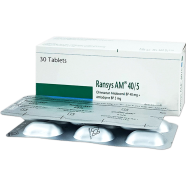 Ransys Am 5 mg 40 mg Tablet 6's Strip image