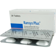 Ransys Plus 20 mg, 12.5 mg Tablet 6's Strip image