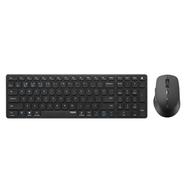 Rapoo 9350M Multi-Mode Wireless Optical Mouse And Keyboard Combo-Darkgrey image