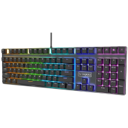 Rapoo V700 RGB Alloy Backlit Mechanical Blue Switch Gaming Keyboard-Black