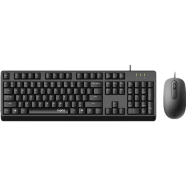 Rapoo X130PRO Wired Optical Mouse and Keyboard Combo Black image