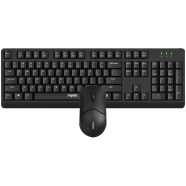 Rapoo X1500 Wireless Black Optical Keyboard and Mouse Combo Black image