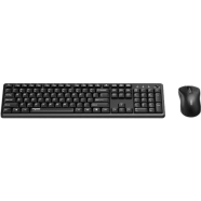 Rapoo X2100 Wireless Black Optical Keyboard and Mouse Combo Black image