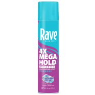Rave 4X Mega Hold Unscented L-L Hold Hair Spray 311 gm image