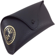 Ray-Ban Soft Black Sunglass Case, RayBan Sunglasses Box, Raybon Smooth Black Case, Ray-Ban Classic Black Cover image