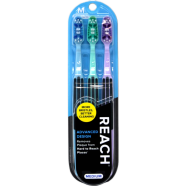 Reach Advanced Design Medium Toothbrush 3 Pack image