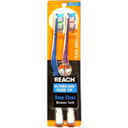 Reach Ultra Clean Floss Tip Toothbrush Medium 2 Pack image