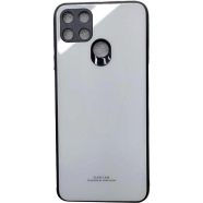 Realme C21 Tempered Glass Back Cover 100Percent Premium Scratchproof Case Designed in Hong Kong (Multicolor) image