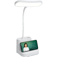 Rechargeable LED Desk Lamp – Touch Control, 3-Color Brightness, 9W, Eye Protection, Pen image