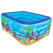 Rectangular Quick Set Inflatable Pool Above Ground Swimming Pool with Free Pumper (multicolor). icon