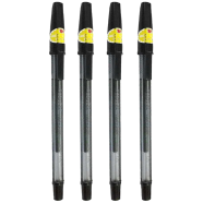 Red Leaf Extra Fine Ball Pen 4Pcs - Black Ink image