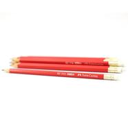 Faber Castell Red Matt HB Pencil - 12 Pcs
