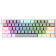 Redragon K617 Fizz Gray White Red Switch Mechanical Keyboard image