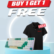 Redragon K643 Veigar Tri Mode Mix Color Mechanical Keyboard (Buy 1 Get 1 Redragon T-Shirt Black FREE) image