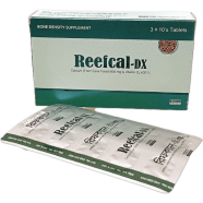 Reefcal-Dx 600 Mg, 400 Iu Tablet 10's Strip image