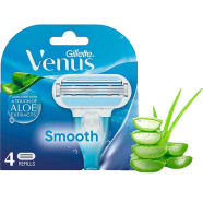 Refills | Venus Hair Removal Razor Blades/Refills/Cartridges for Women - 4 Pcs | Aloe Vera image
