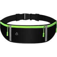 Reflective Waterproof Running Belt – 3-Pocket Slim Adjustable Waist Bag for Men image