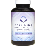 Relumins Advance Nutrition Vitamin C Complex MAX Skin Brightening with Rose Hips and Bioflavinoids 180 Capsules image