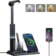 Remax PD-X5 Multi Function 15w Wireless Charging Desk Lamp image