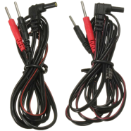 Replacement Electrode Lead Wires Standard Connect Cables For Tens/Ems Massage Digital Electronic Therapy Machines with 2mm Pin - 2Pcs icon